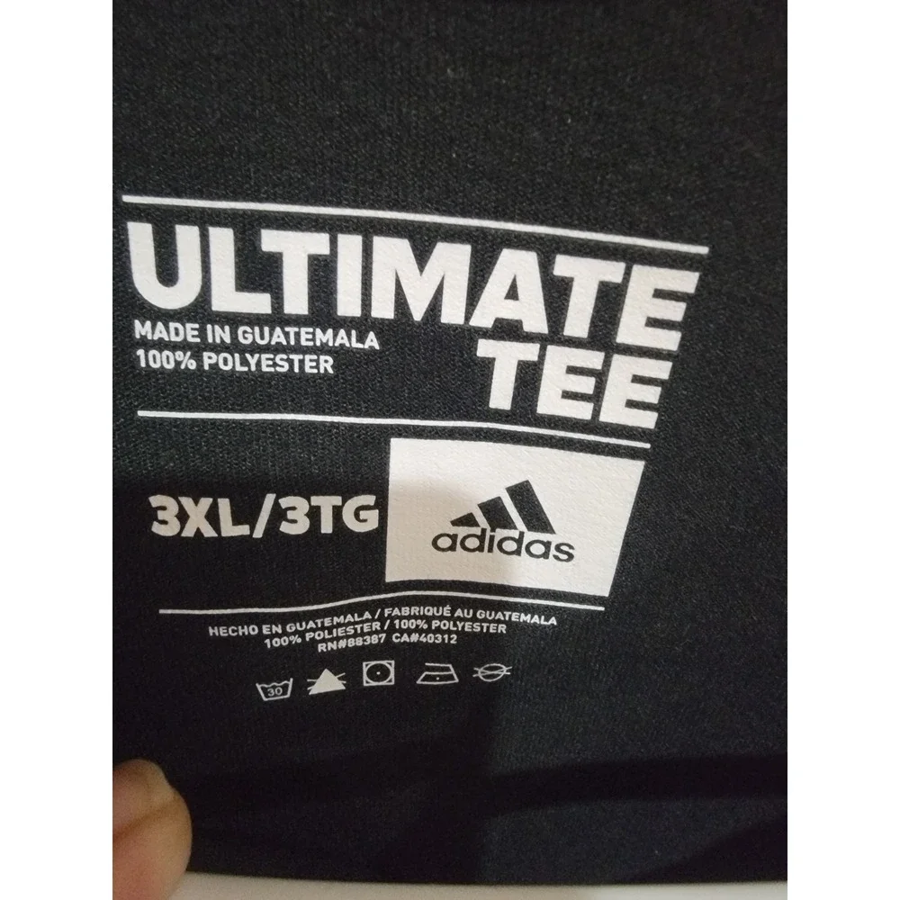 Adidas Ultimate Tee 1/4 Zip Pullover Mens‎ 3XL Black Long Sleeve Training Top